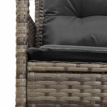 Gartensofa-set 2 Stk. Poly-Rattan