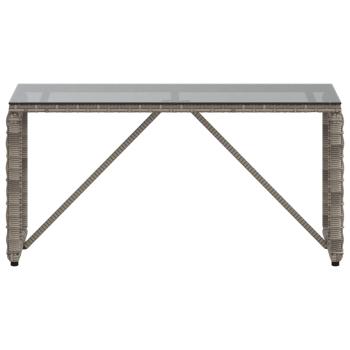 Tisch für Outdoor Grau und Schwarz 80 x 40 x 40 cm