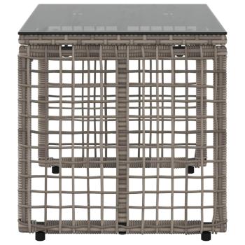 Tisch für Outdoor Grau und Schwarz 80 x 40 x 40 cm