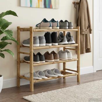 Schuhregal 68 x 28 x 63 cm Bambus Natur