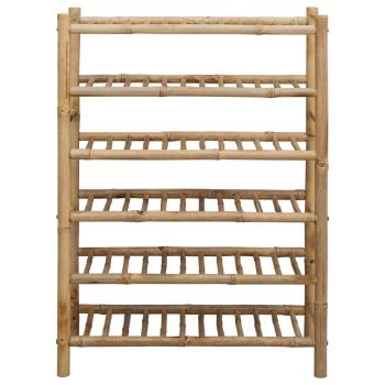 Schuhregal 68 x 28 x 96 cm Bambus Natur