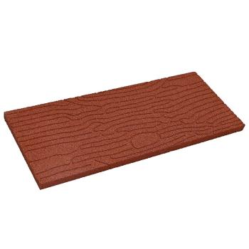 Gehwegstein 6 stk. Rot 60,5 x 25 x 2 cm Gummi