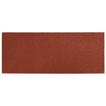 Gehwegstein 6 stk. Rot 60,5 x 25 x 2 cm Gummi