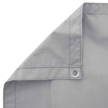 Balkonsichtschutz Hellgrau 100 x 300 cm Oxford-Stoff