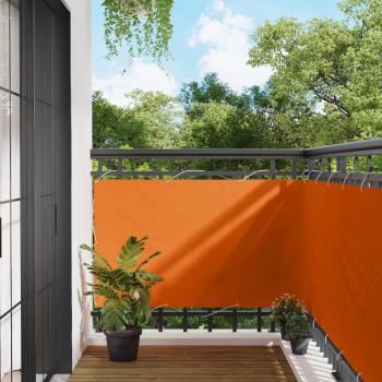 ARDEBO.de - Balkonsichtschutz 100 x 600 cm Oxford-Stoff Rechteckig Orange