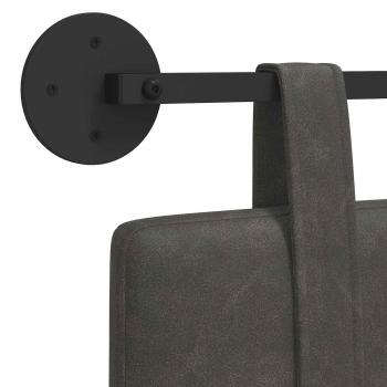 Hängendes Kopfteil Schwarz Antikes PU