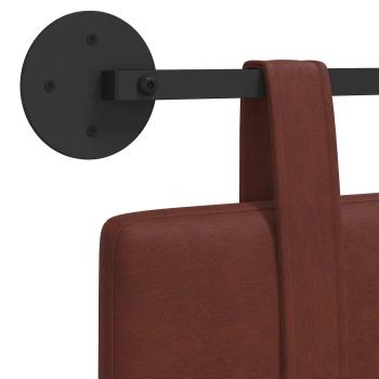 Hängendes Kopfteil Glänzendes Braun Antikes PU