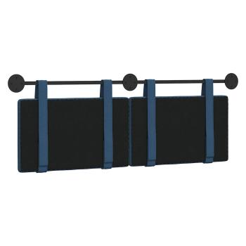 Hängendes Kopfteil Blau Stoff