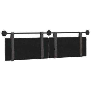 Hängendes Kopfteil Schwarz Antikes PU