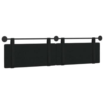 Hängendes Kopfteil Schwarz Stoff