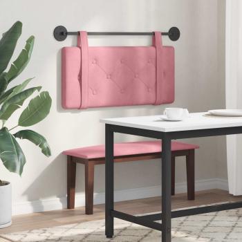 Hängendes Kopfteil Rosa Samt