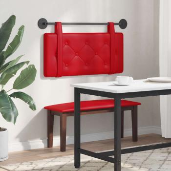 Hängendes Kopfteil Rot Kunstleder