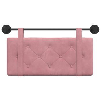 Hängendes Kopfteil Rosa Samt