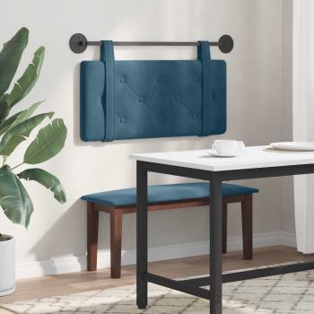 Hängendes Kopfteil Blau Samt