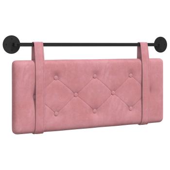 Hängendes Kopfteil Rosa Samt