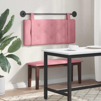 Hängendes Kopfteil Rosa Samt