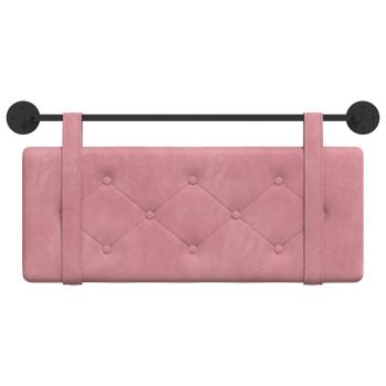 Hängendes Kopfteil Rosa Samt