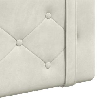 Hängendes Kopfteil Creme Samt