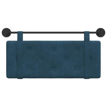 Hängendes Kopfteil Blau Samt