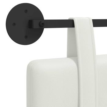 Hängendes Kopfteil Weiß Kunstleder