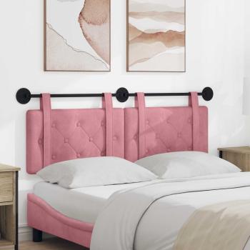 ARDEBO.de - Hängendes Kopfteil Rosa Samt