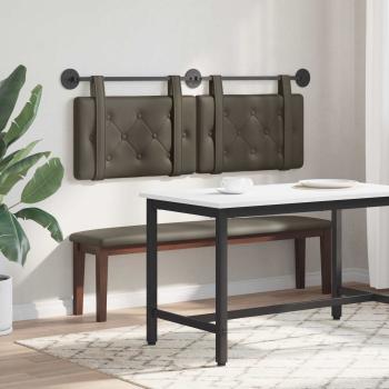Hängendes Kopfteil Grau Kunstleder