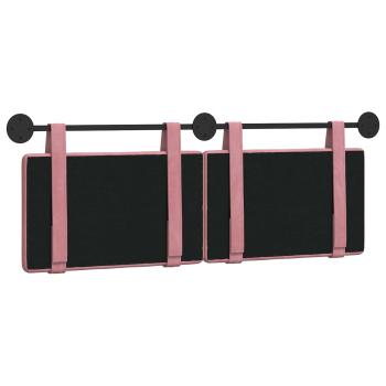 Hängendes Kopfteil Rosa Samt