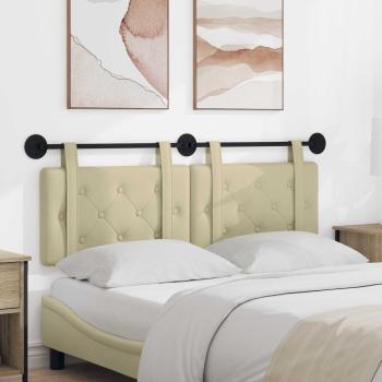 ARDEBO.de - Hängendes Kopfteil Creme Kunstleder