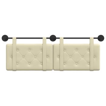 Hängendes Kopfteil Creme Kunstleder
