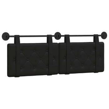 Hängendes Kopfteil Schwarz Kunstleder
