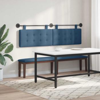 Hängendes Kopfteil Blau Stoff