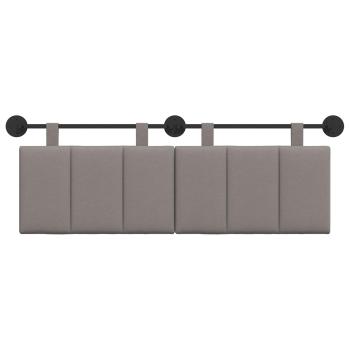Hängendes Kopfteil Taupe Stoff