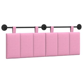 Hängendes Kopfteil Rosa Stoff