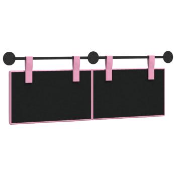 Hängendes Kopfteil Rosa Stoff