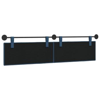 Hängendes Kopfteil Blau Stoff