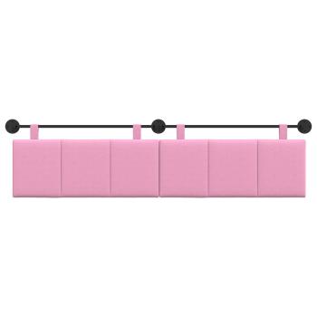 Hängendes Kopfteil Rosa Stoff