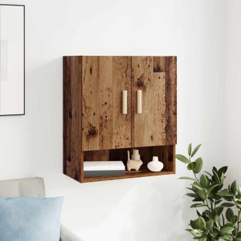 ARDEBO.de - Wandschrank 60 x 31 x 70 cm Holzwerkstoff Altholz