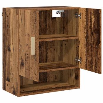 Wandschrank 60 x 31 x 70 cm Holzwerkstoff Altholz