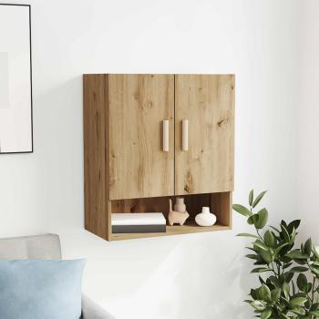 ARDEBO.de - Wandschrank 60 x 31 x 70 cm Holzwerkstoff Kunsthandwerk Eiche