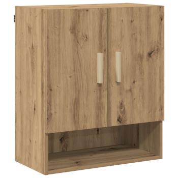 Wandschrank 60 x 31 x 70 cm Holzwerkstoff Kunsthandwerk Eiche