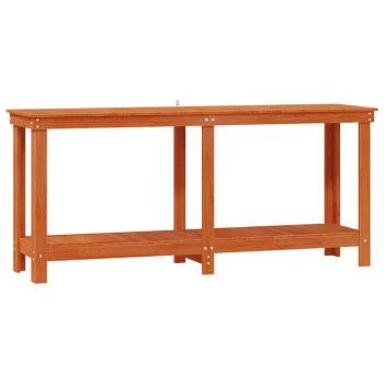 Werkbank Wachsbraun 180 x 50 x 80 cm Massives Kiefernholz