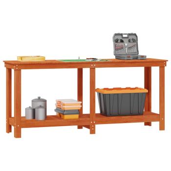 Werkbank Wachsbraun 180 x 50 x 80 cm Massives Kiefernholz