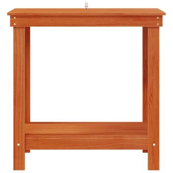 Werkbank Wachsbraun 80 x 50 x 80 cm Massives Kiefernholz
