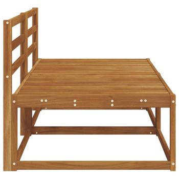 2 Stück Outdoor Mittelsofa Natur 158 x 83 x 73 cm