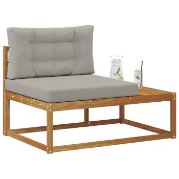 Outdoor Endsofa mit Kissen Natur 115 x 83 x 73 cm