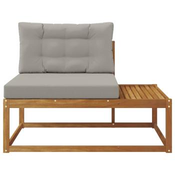 Outdoor Endsofa mit Kissen Natur 115 x 83 x 73 cm