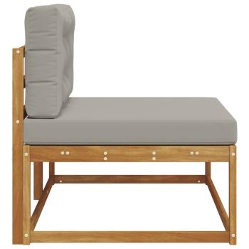 Outdoor Endsofa mit Kissen Natur 115 x 83 x 73 cm