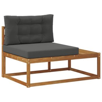 Outdoor Endsofa mit Kissen Natur 115 x 83 x 73 cm