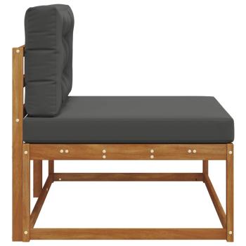 Outdoor Endsofa mit Kissen Natur 115 x 83 x 73 cm