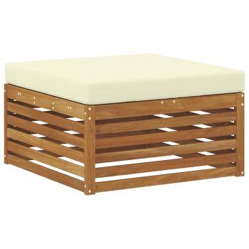 Outdoor-Fußhocker Massivholz Akazie Natur
